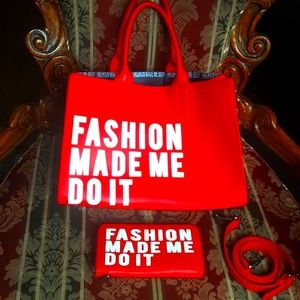 Fashion Made Me Do It Bag & Wallet Set
